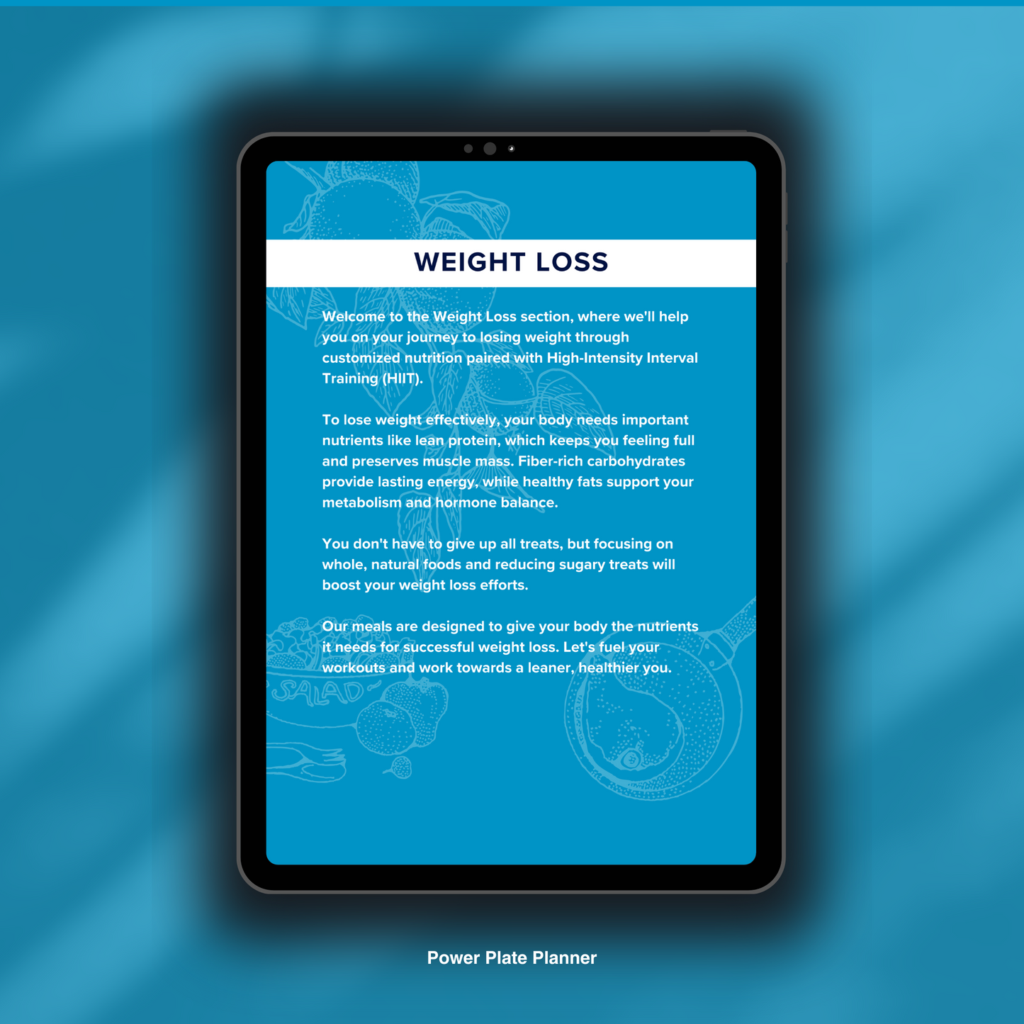 Power Plate Planner (Nutrition Planner)