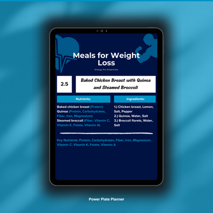 Power Plate Planner (Nutrition Planner)